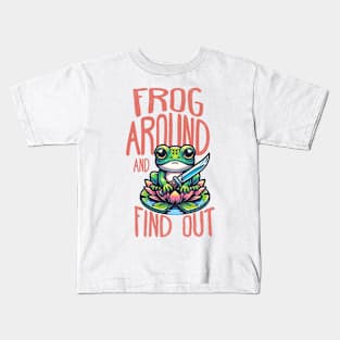 Frog Around And Find Out Kids T-Shirt